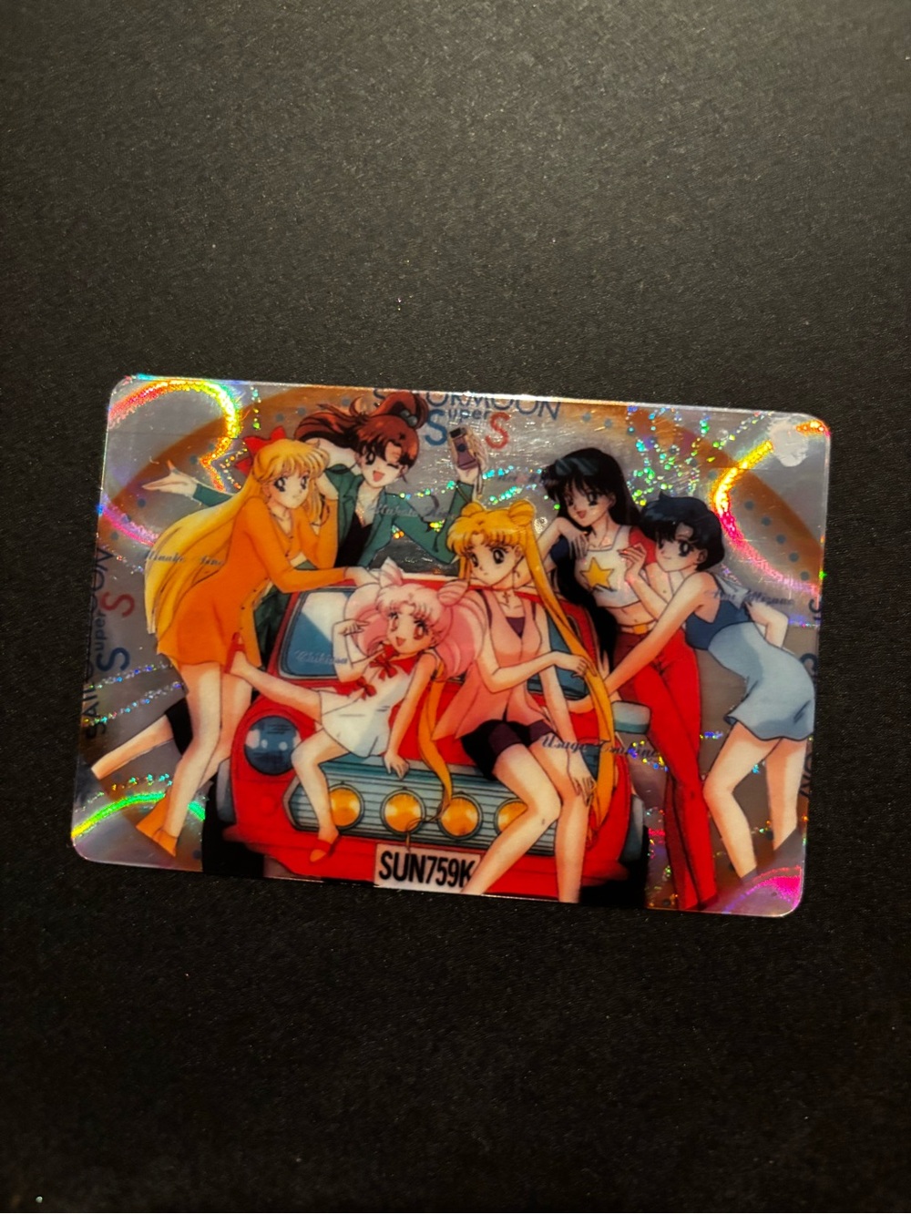 Vintage Bandai Sailor Moon SuperS Prism Card Group Art Japan